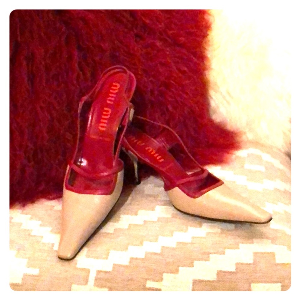 Miu Miu Dual Colored Slingback Pumps (pair)